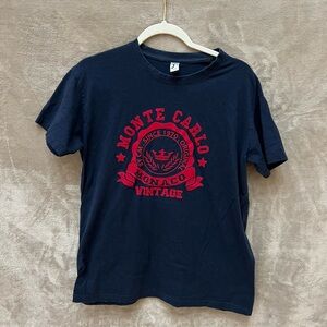 Monte Carlo Vintage Navy T-Shirt